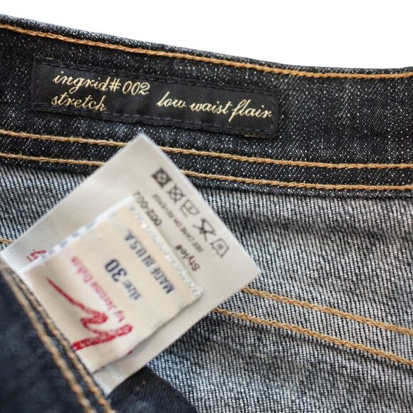 COH‎ Citizens Of Humanity Ingrid Cut Low Waist Flair Stretch Jeans Size 30 - Picture 6 of 7